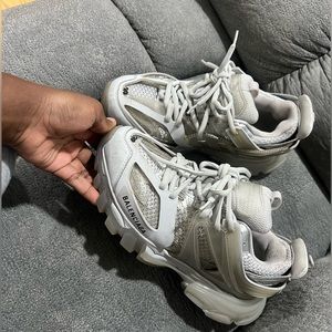 BALENCIAGA TRACK SNEAKERS GRAY/CLEAR SOLE SIZE 39